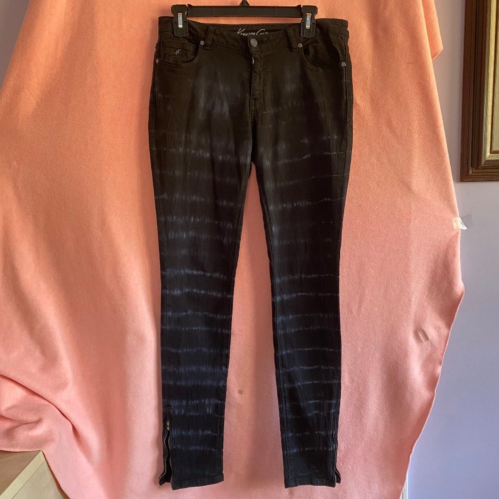 Kenneth Cole Dark Navy Tie-Dye Jeans Size 27